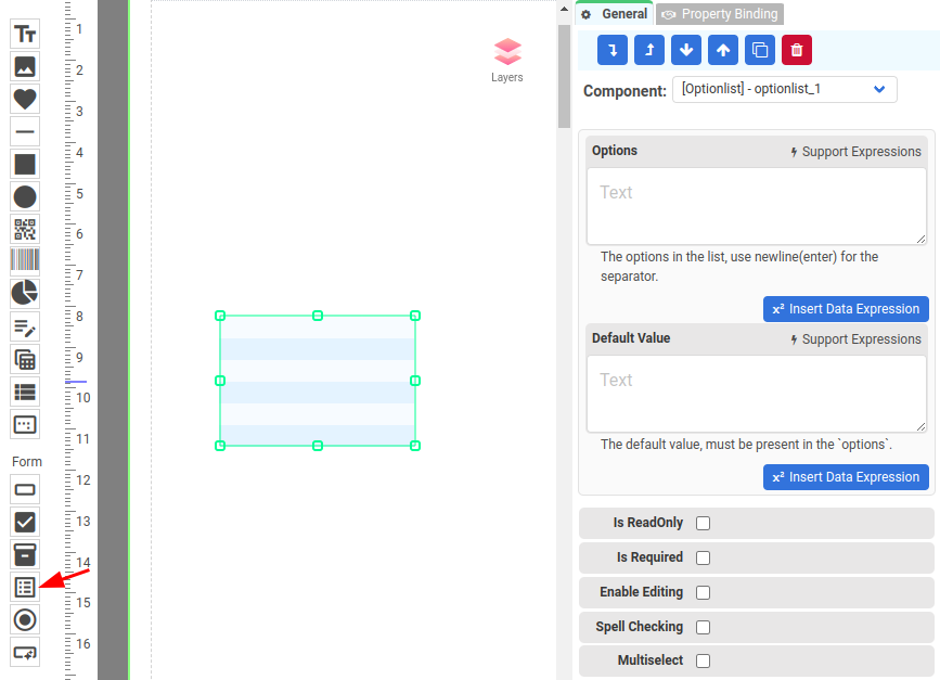 Option List Component