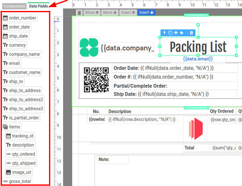 Data Fields